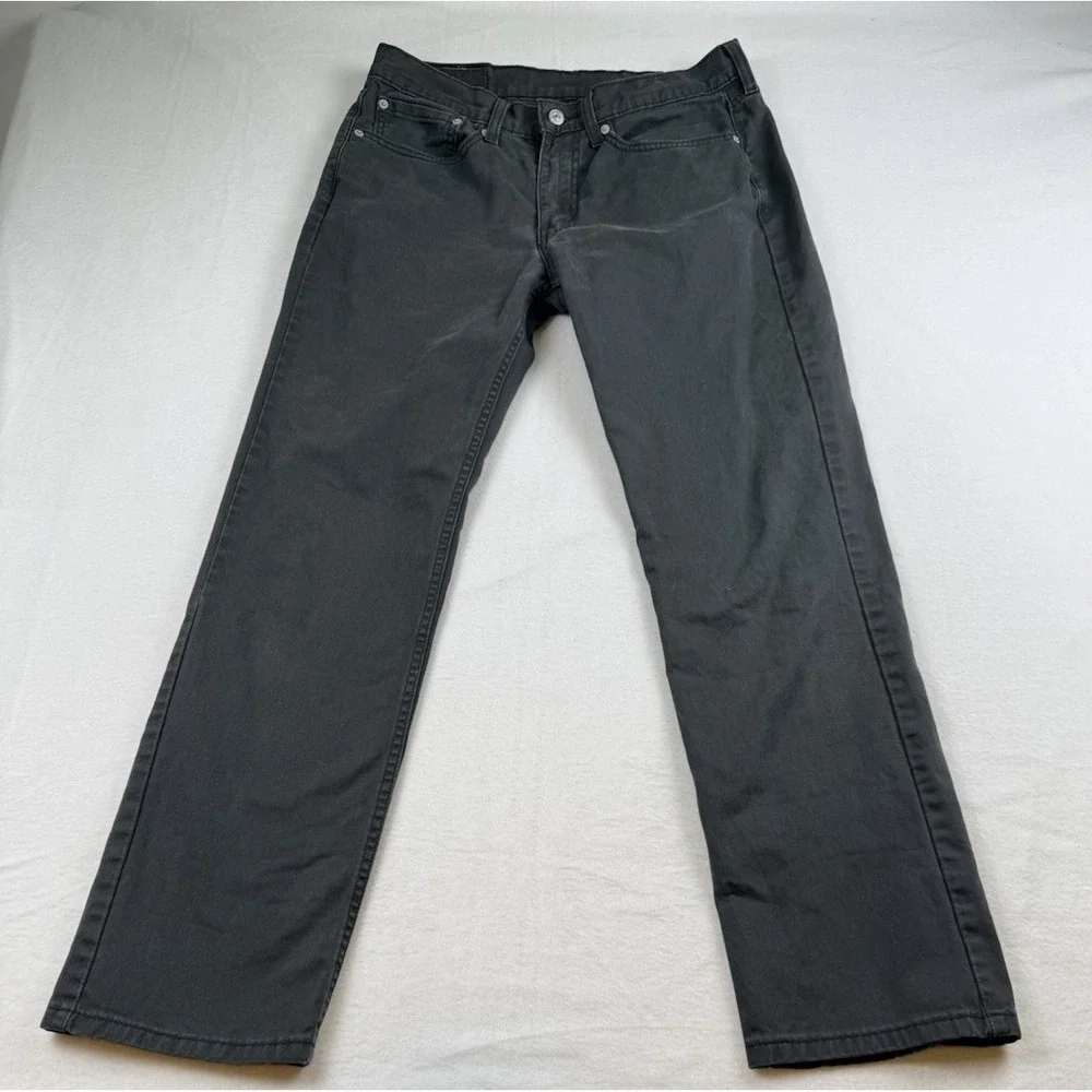 Levis 514 Straight Fit Grey Denim Jeans Mens 32x30 (Tag 32x32)